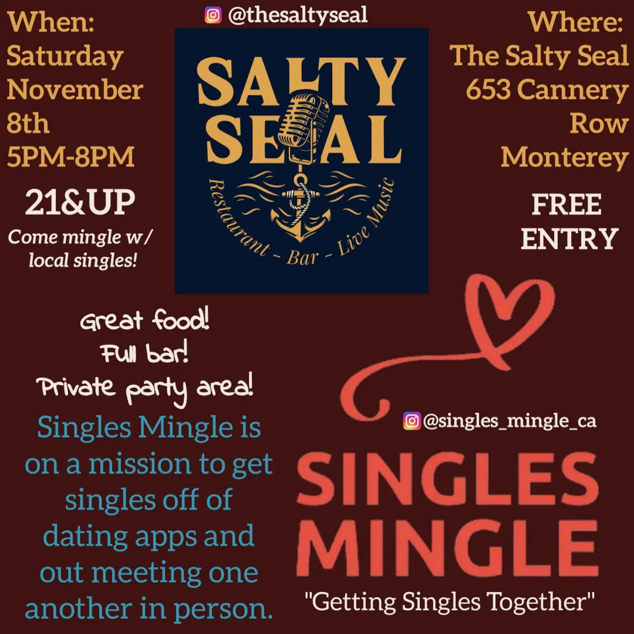 Singles Mingle with The Edge & DJ Tiko