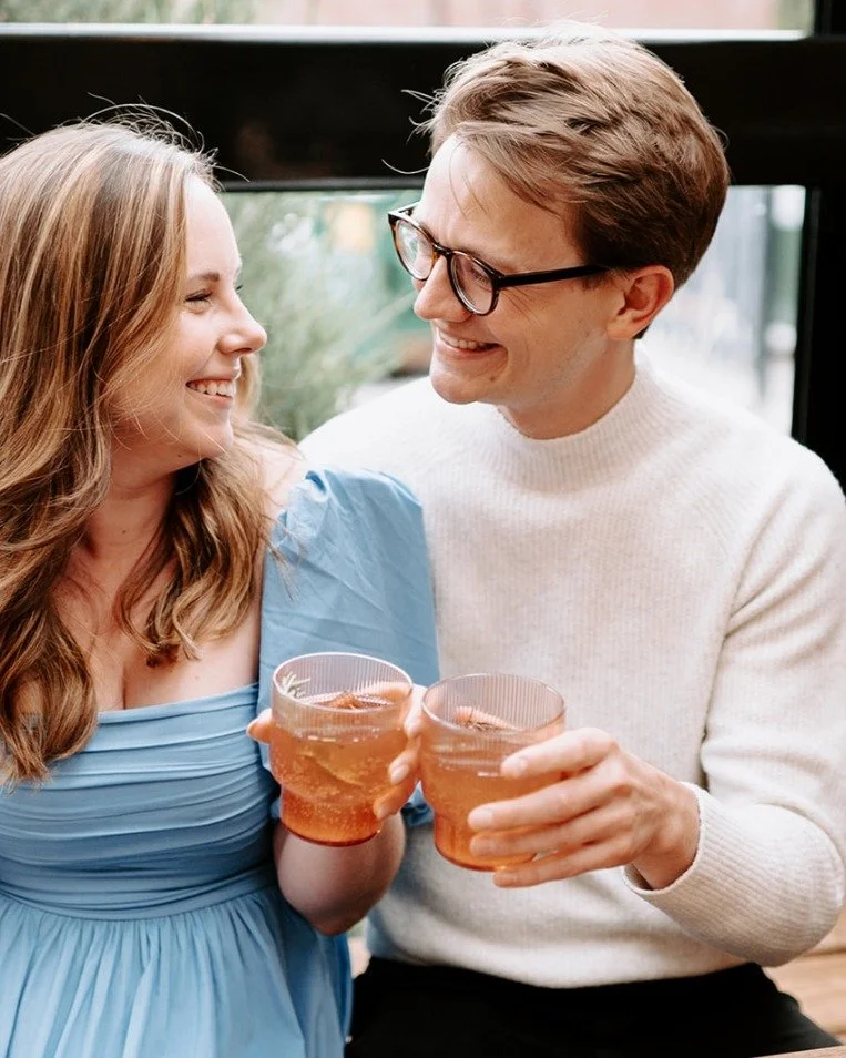 Engagement photos! As you can see, Erik and I couldn&rsquo;t stop laughing through ours&hellip;

Whether you just got engaged or just put your invites in the mail, it&rsquo;s a great time to book Hours and Minutes. But, if I may, right around your en