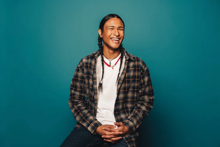 Denver Indian Health - Male Laughing