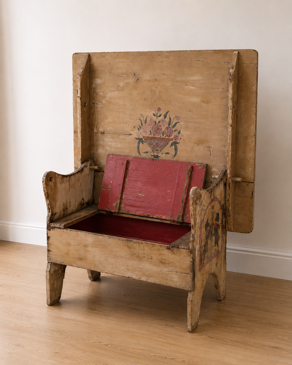 Bench Height: 55" / Bench Width: 36" / Bench Depth: 18"