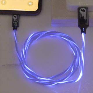 DC Batman Light-Up Phone Charging Cable