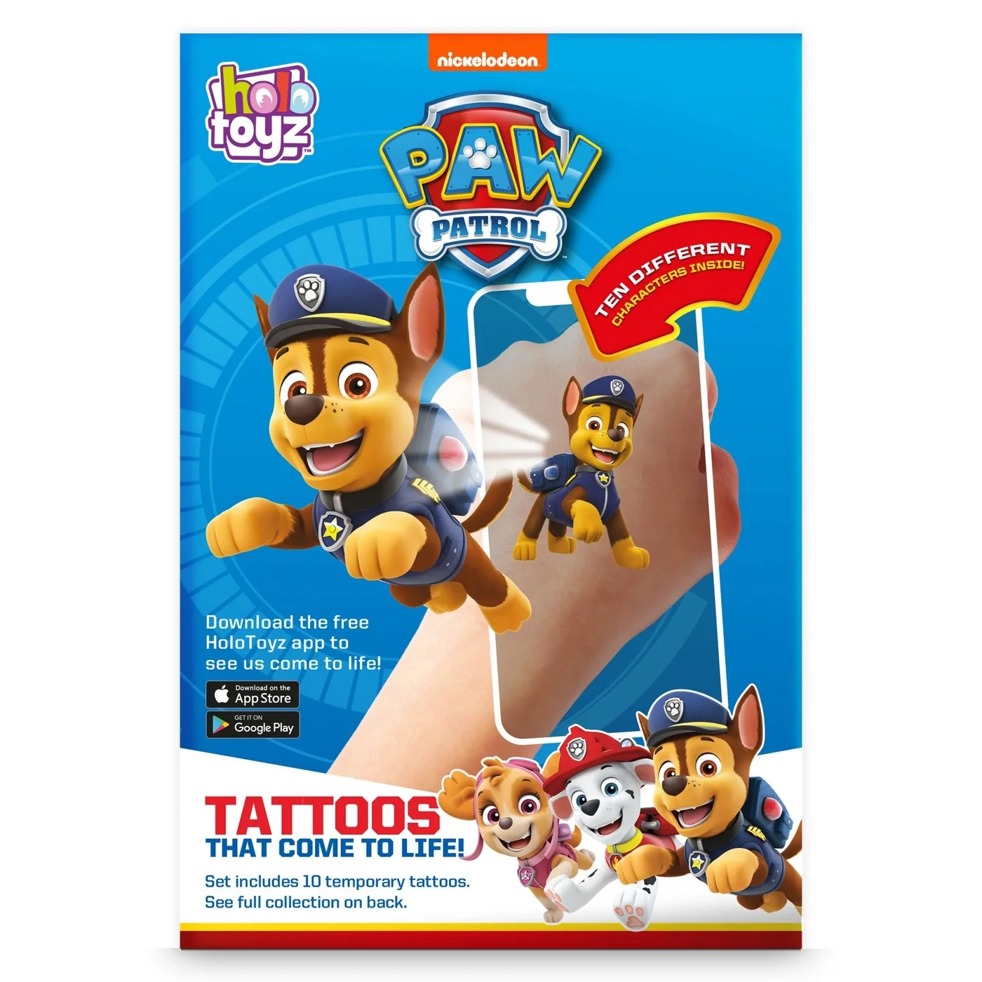 Paw Patrol Holographic Stickers
