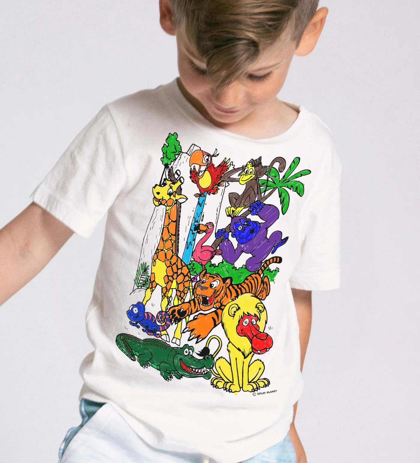 Draw Your Own T-Shirt Set - Zoo - Markers & Rewashable Shirt
