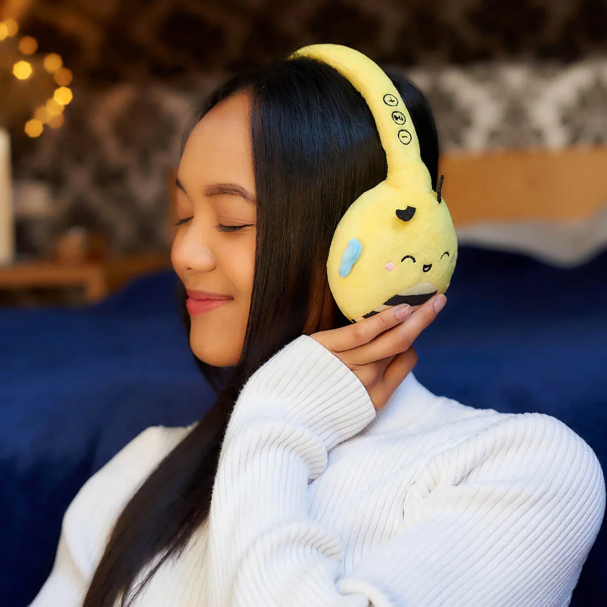 Squishmallows plush Bluetooth headphone - Sunny the Bee