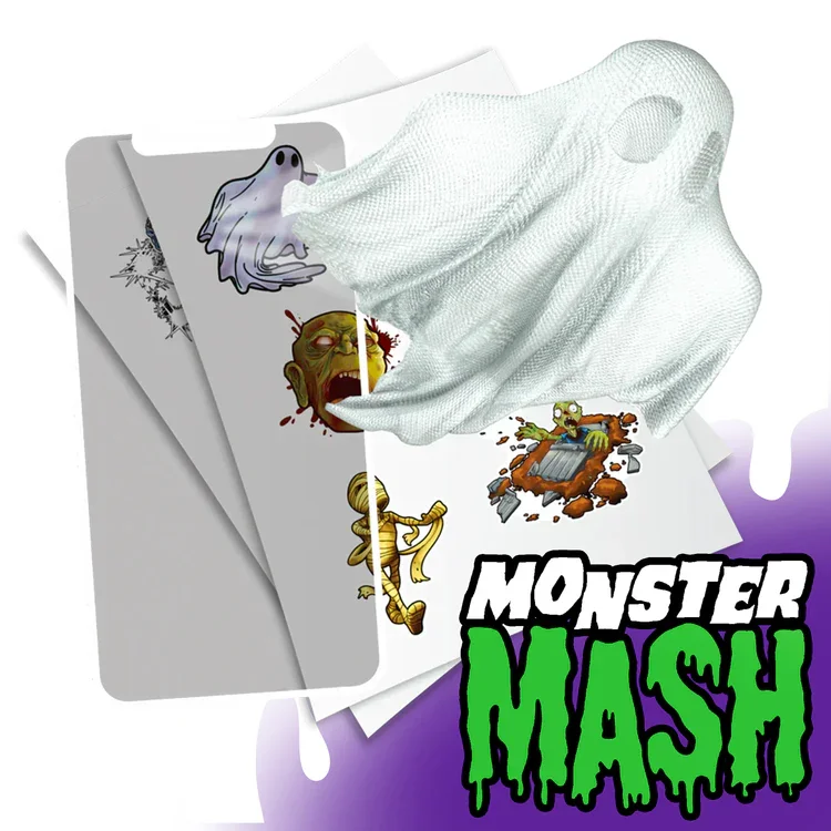 Monster Mash Holographic Stickers