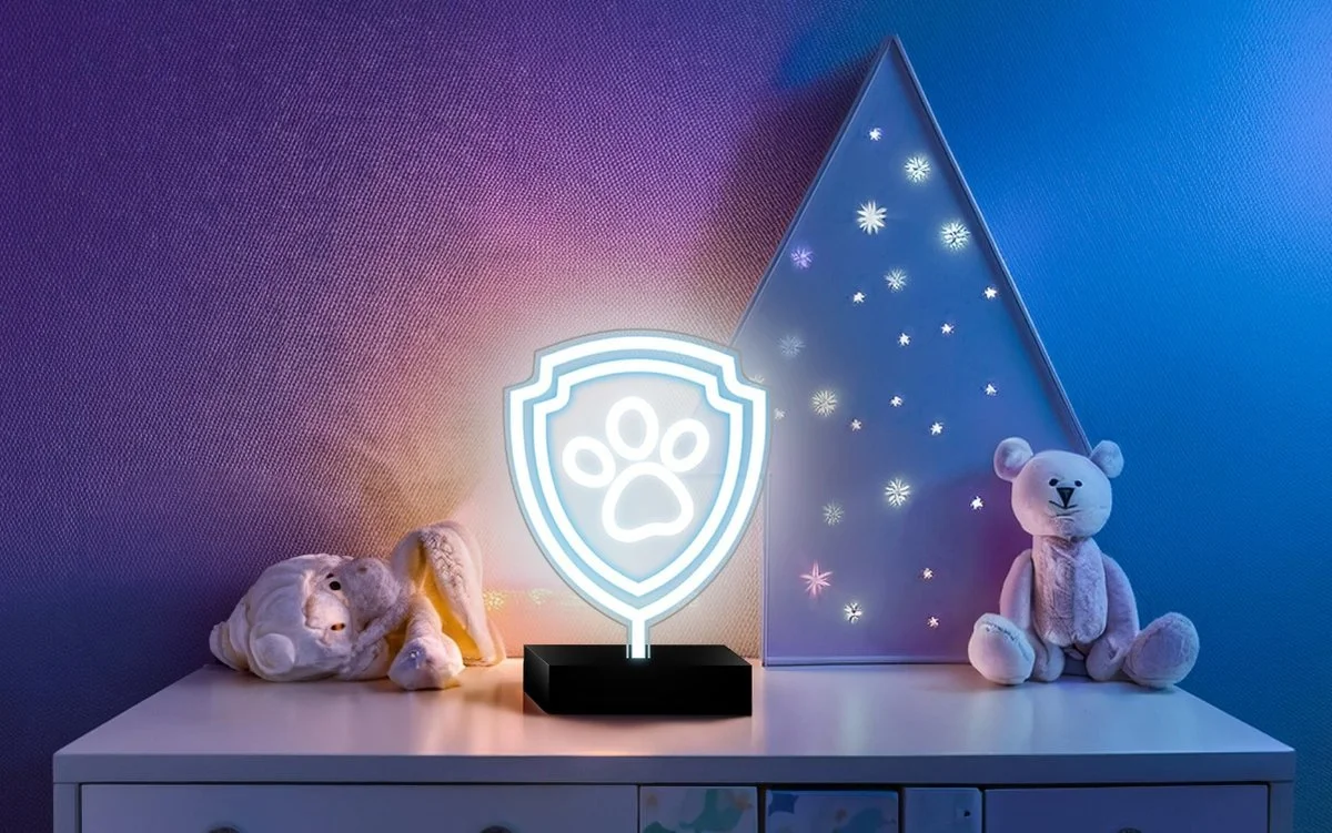 Paw Patrol - Shield - Neon Desk Light