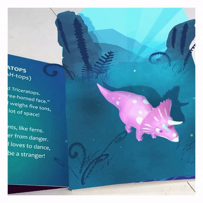 Jurrasic Dinos Holographic Interactive Book