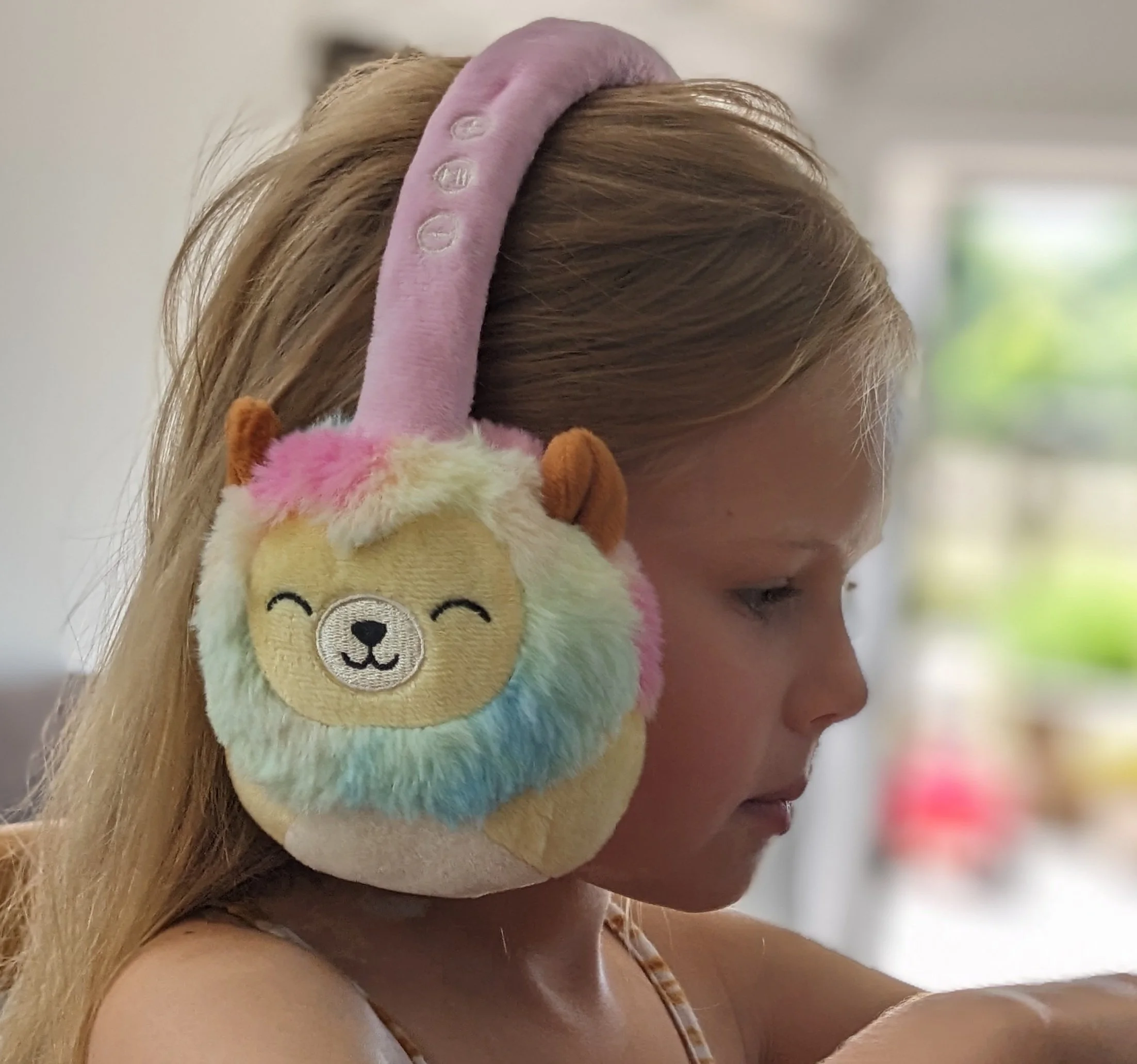 Squishmallows plush Bluetooth headphone - Leonard the Lion