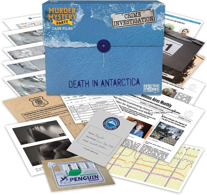 Murder Mystery Party Game "Death in Antarctica"
