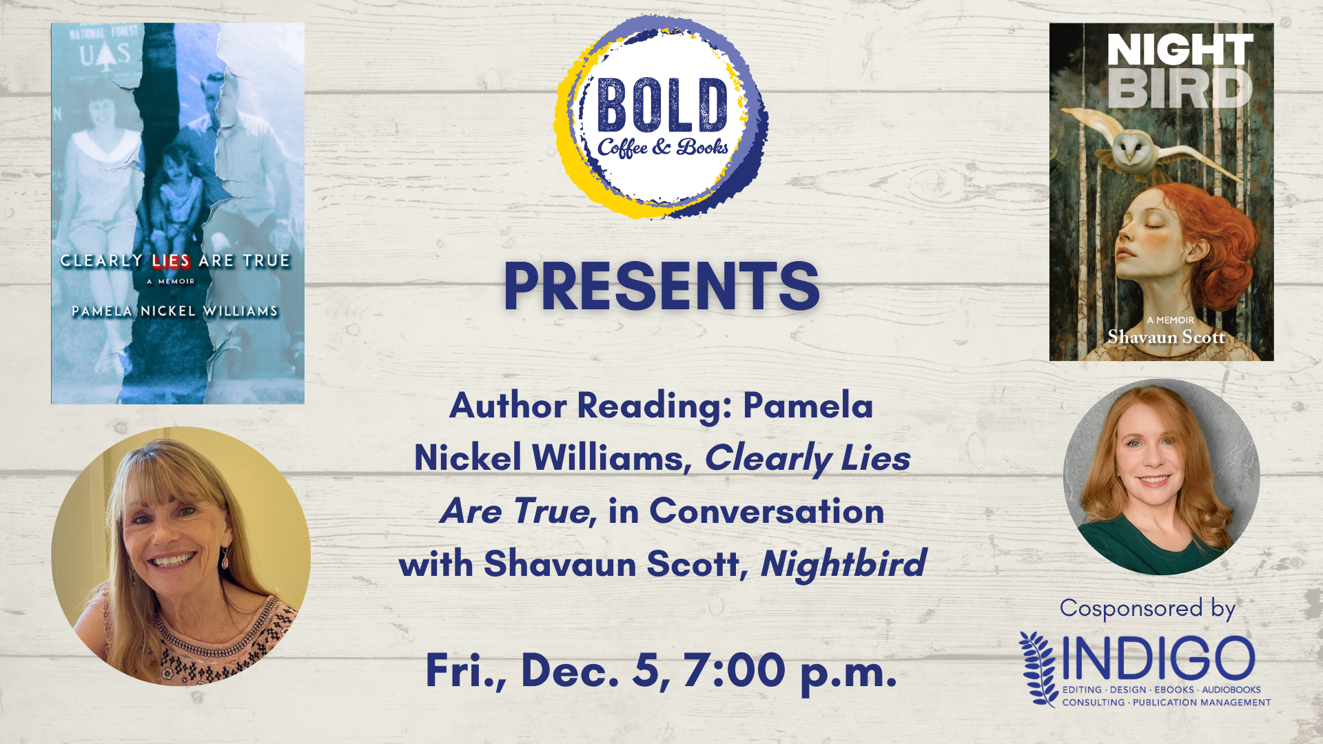 Author Event &amp; Book discussion 