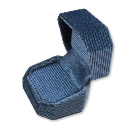 Blue Cord Ring Box