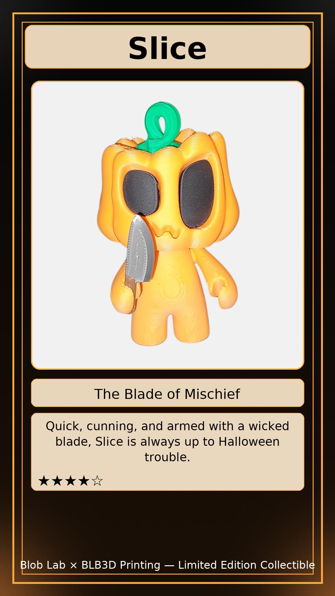 Slice — The Blade of Mischief - BLB3d Printing