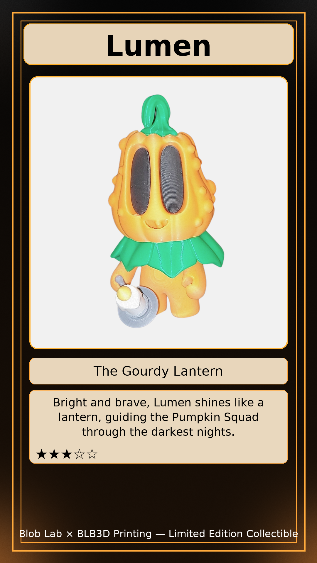 Lumen — The Gourdy Lantern - BLB3d Printing