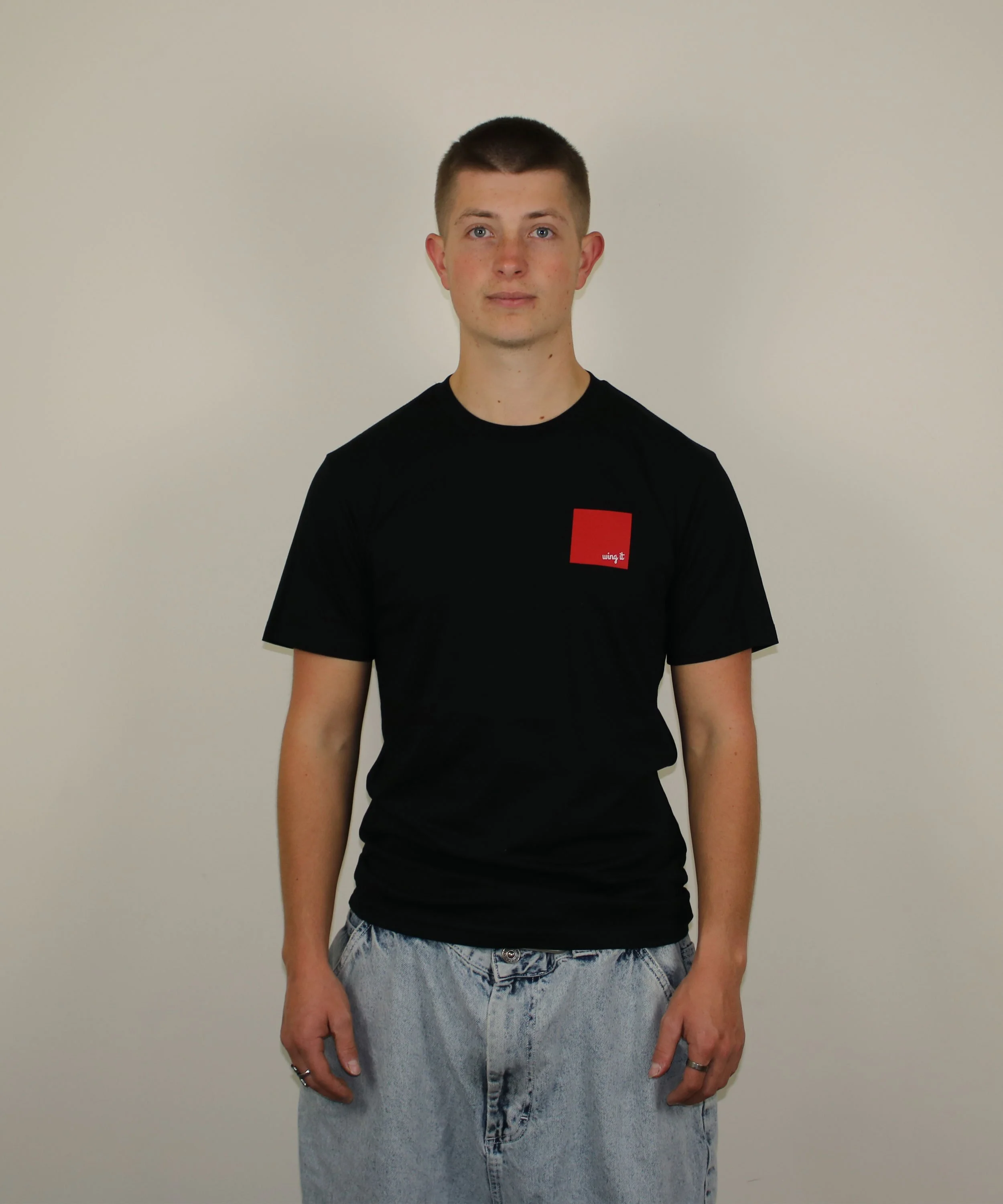 Wing It Black Tee - Men's Regular Fit