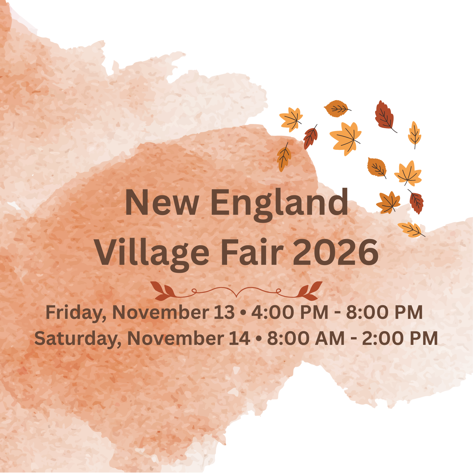 New England Village Fair 2026 