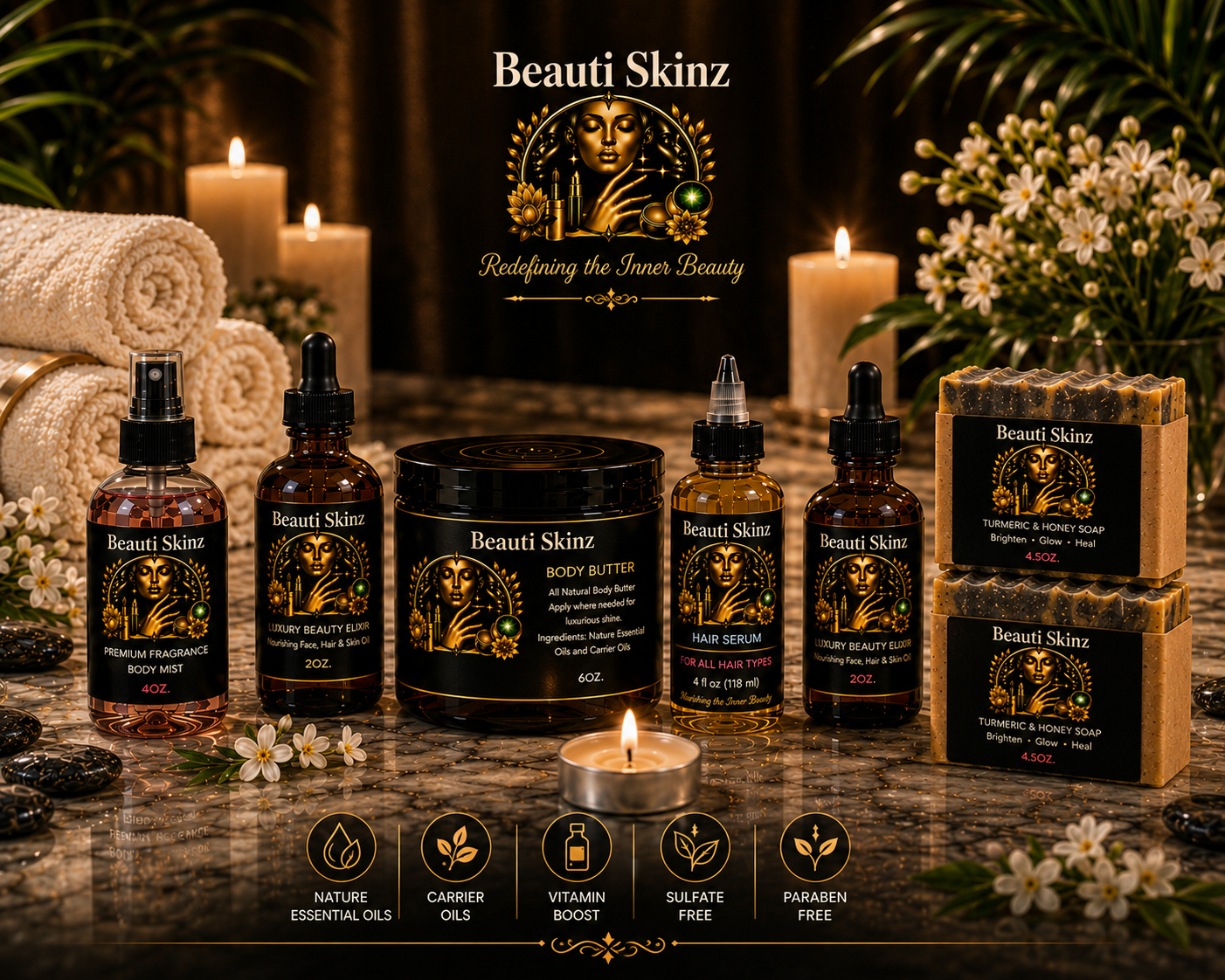 Luxury Handmade Skincare & Haircare | Beauti Skinz by Kre8tion9