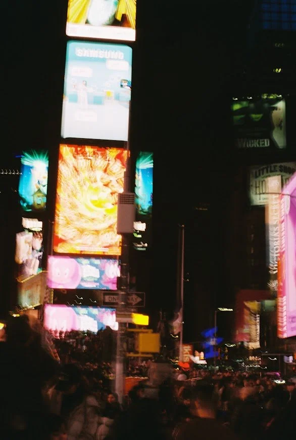 Film shot in Time Square in New York