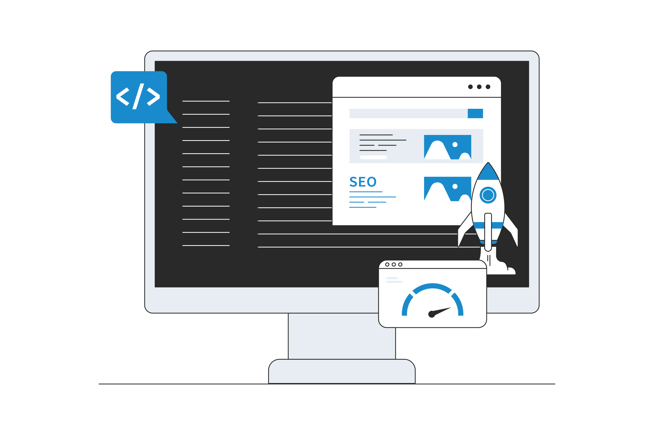 Icon representing digital marketing foundation and website building