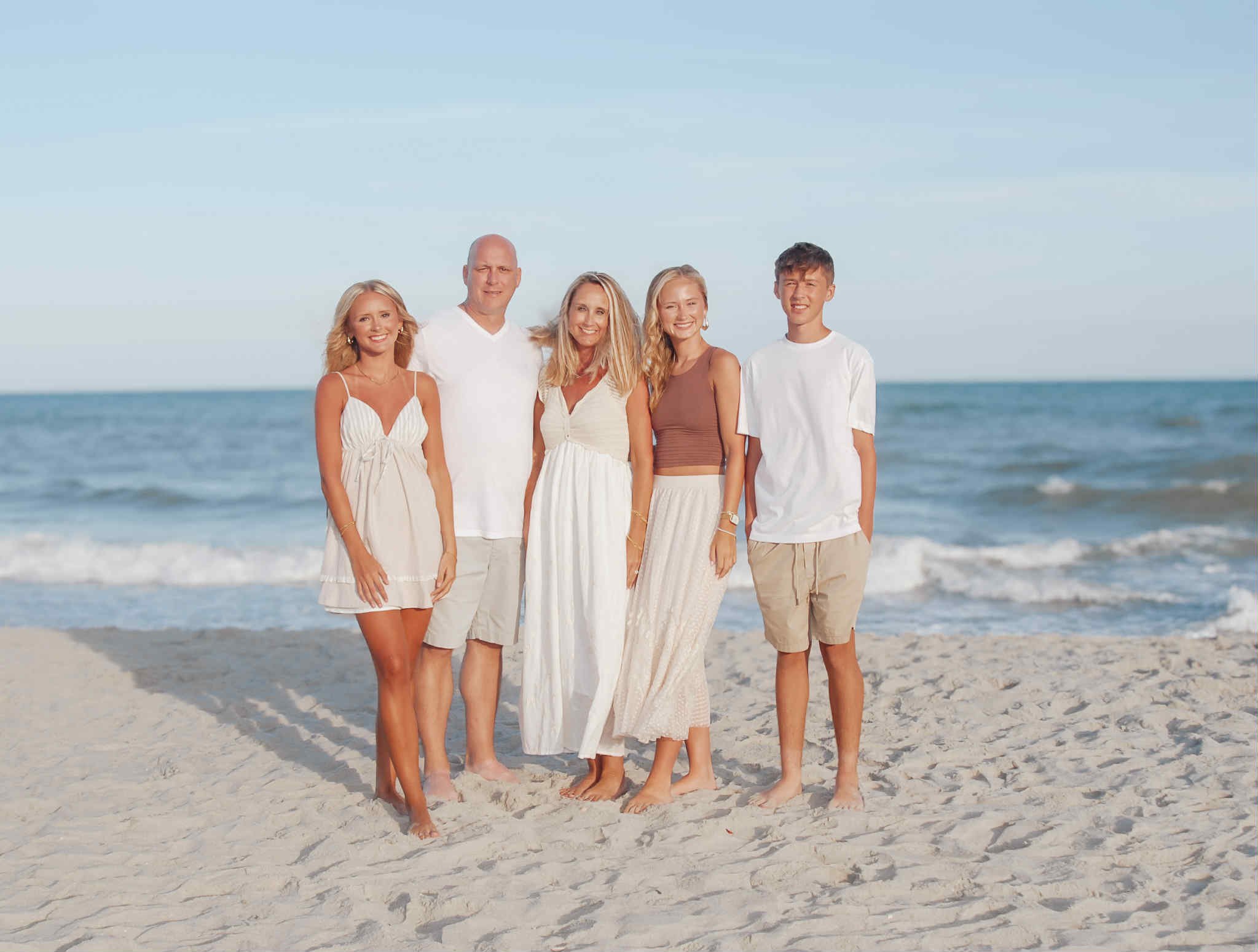 Family portrait session in Myrtle Beach South Carolina with natural lighting