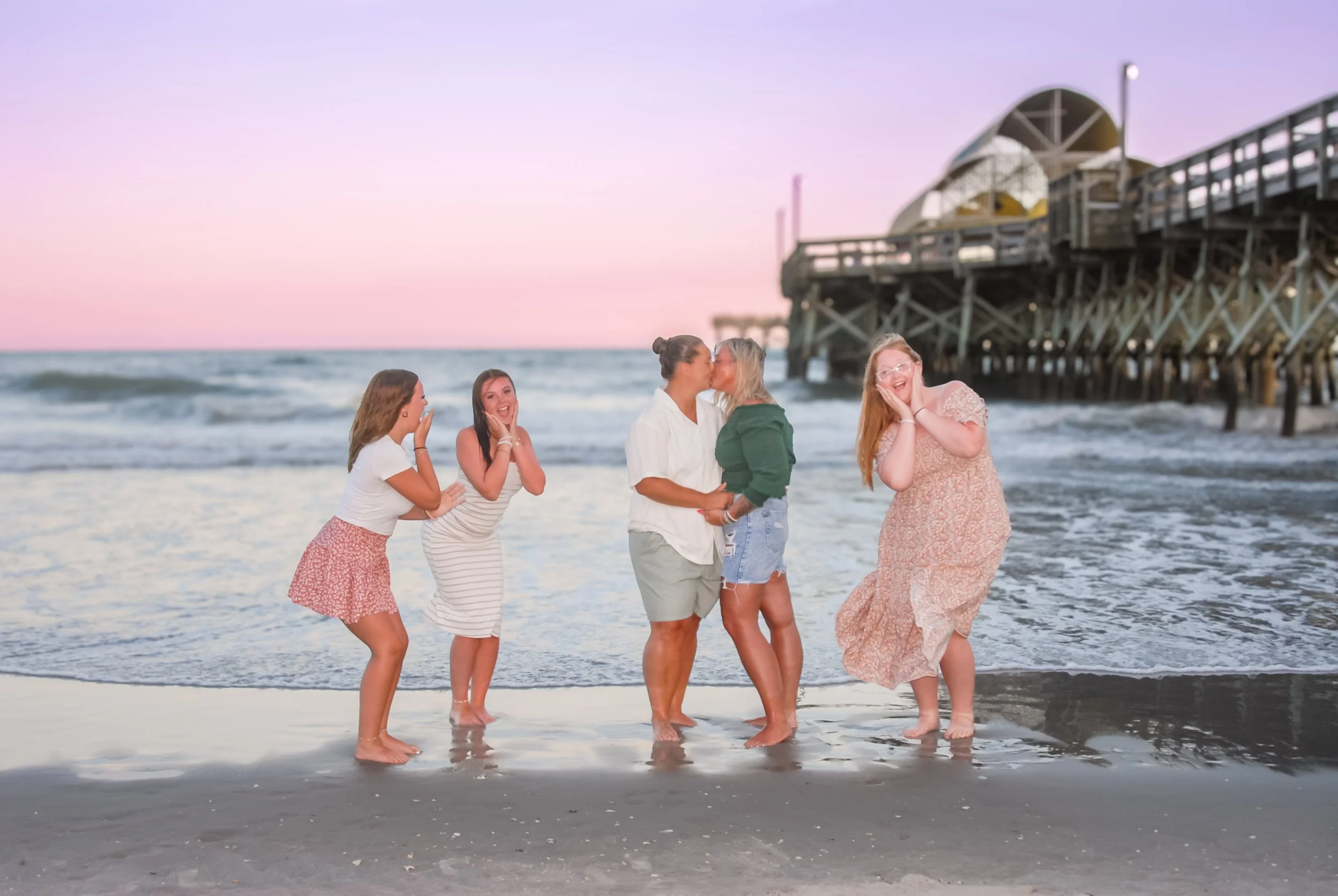 sunset family session Myrtle Beach photographer