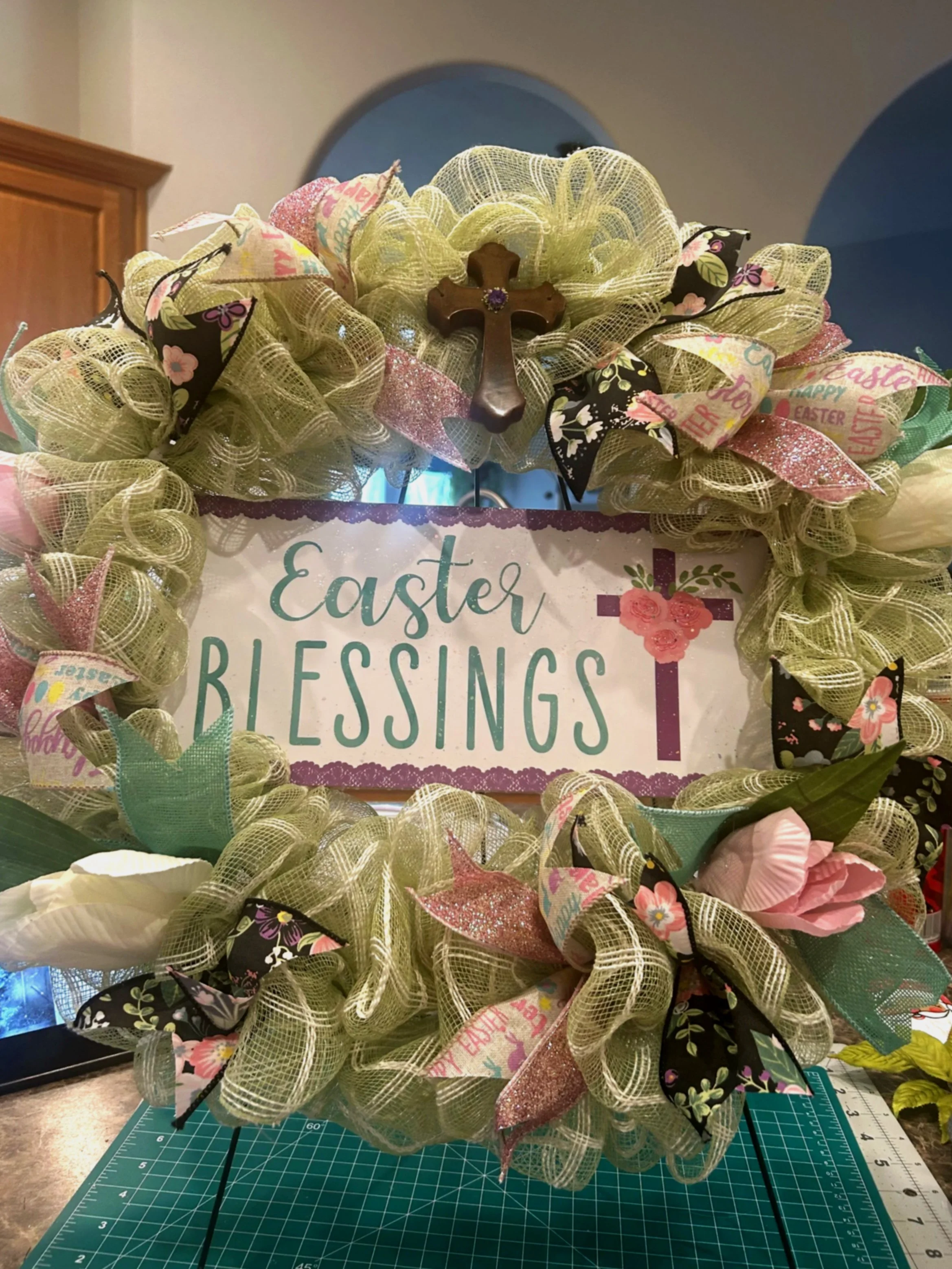 Easter Blessing Wreath