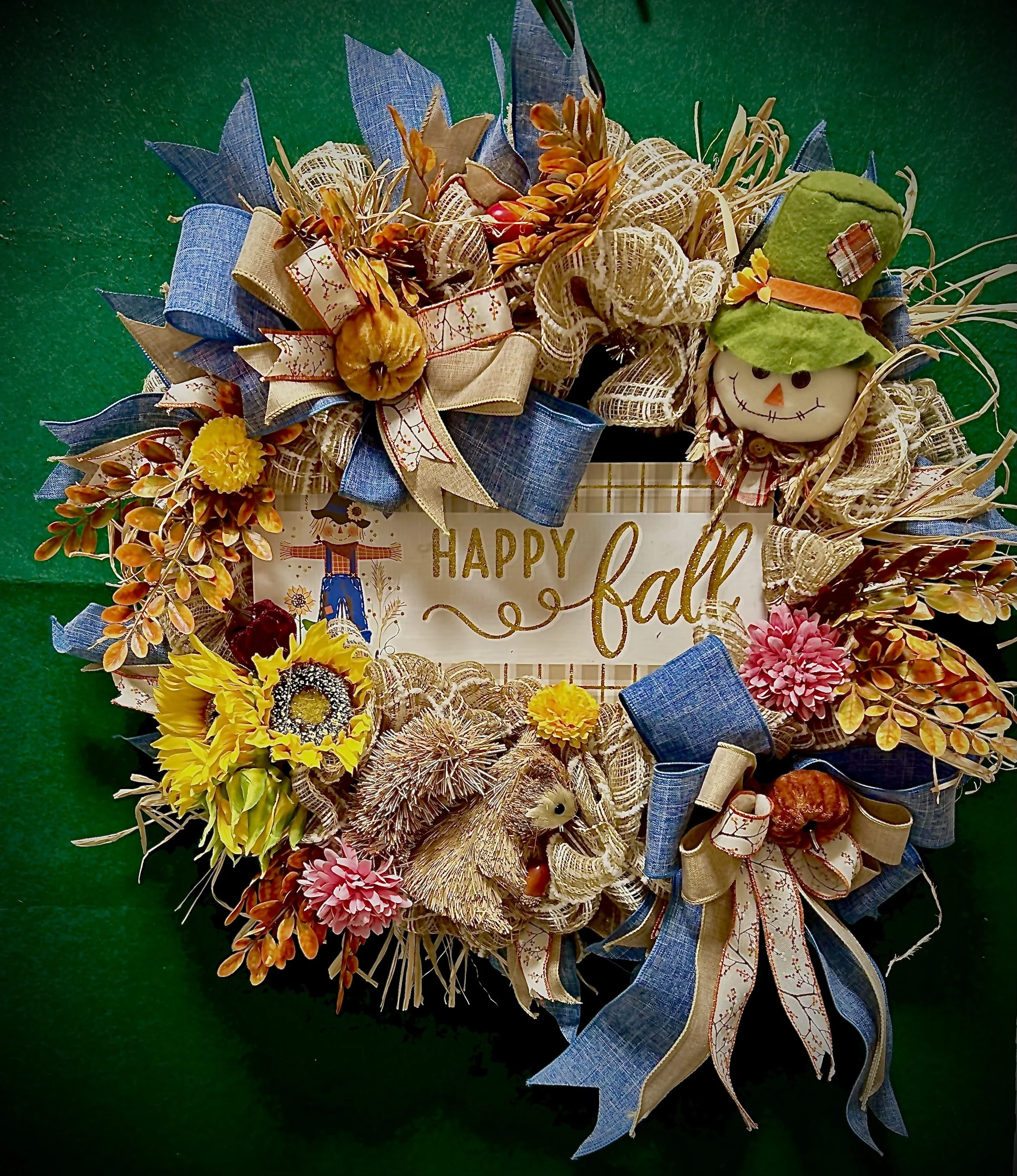 Handmade Harvest Welcome Wreath