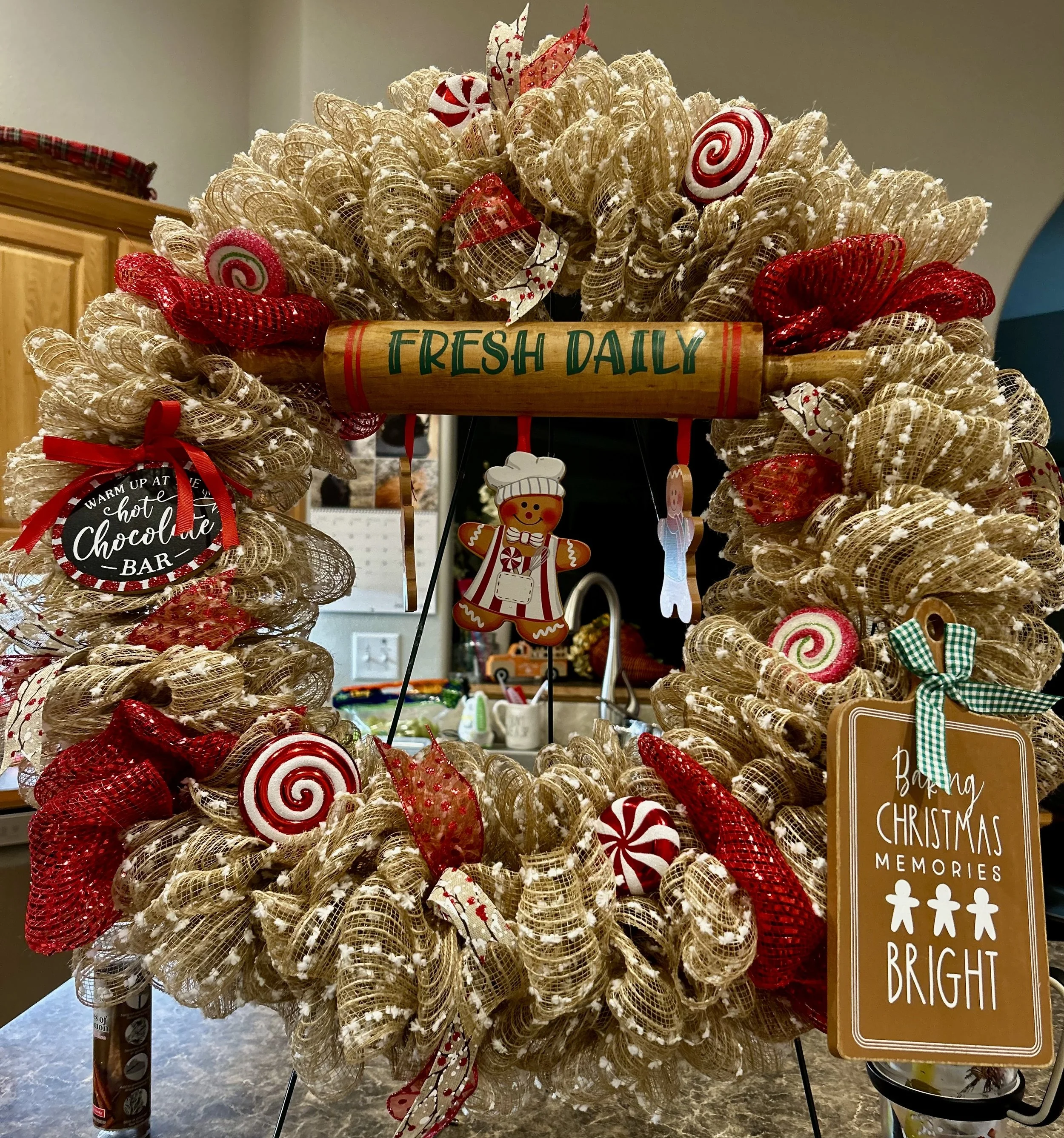 Baking Ginger Bread Fresh Daily Wreath