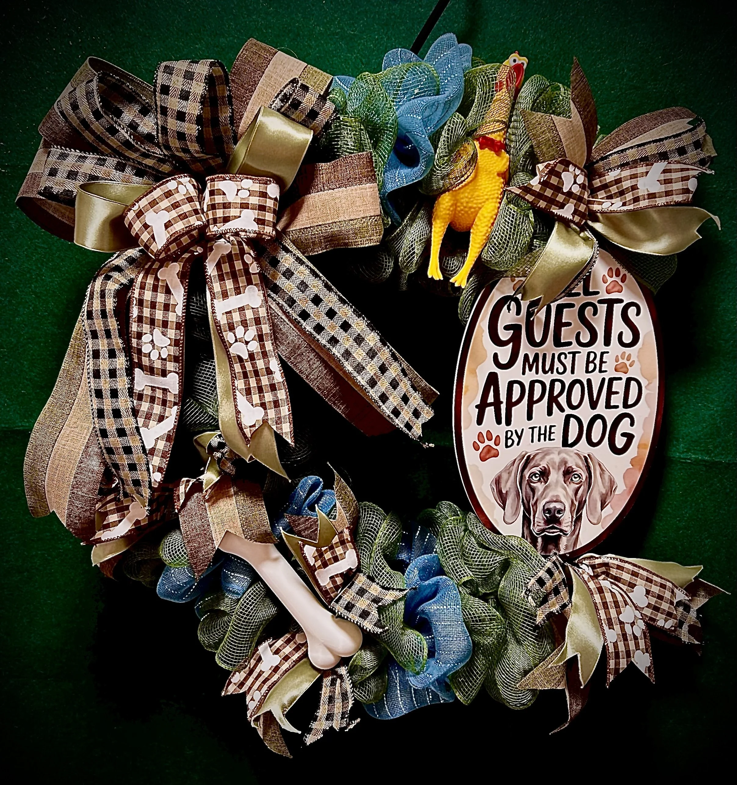 Weimaraner Dog Wreath