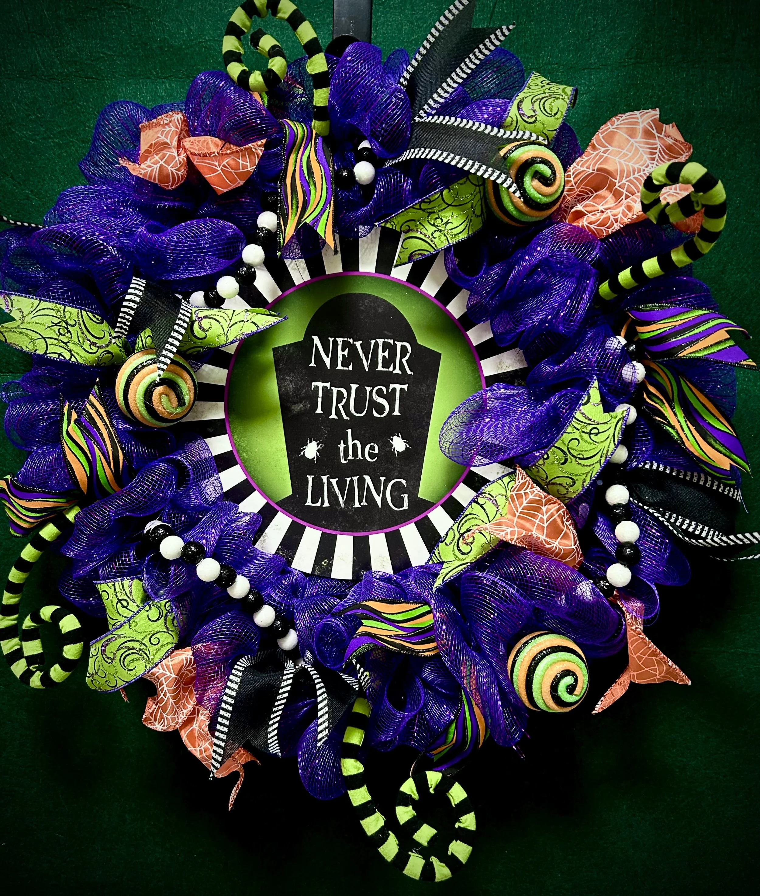 Beetlejuice Halloween Wreath 1