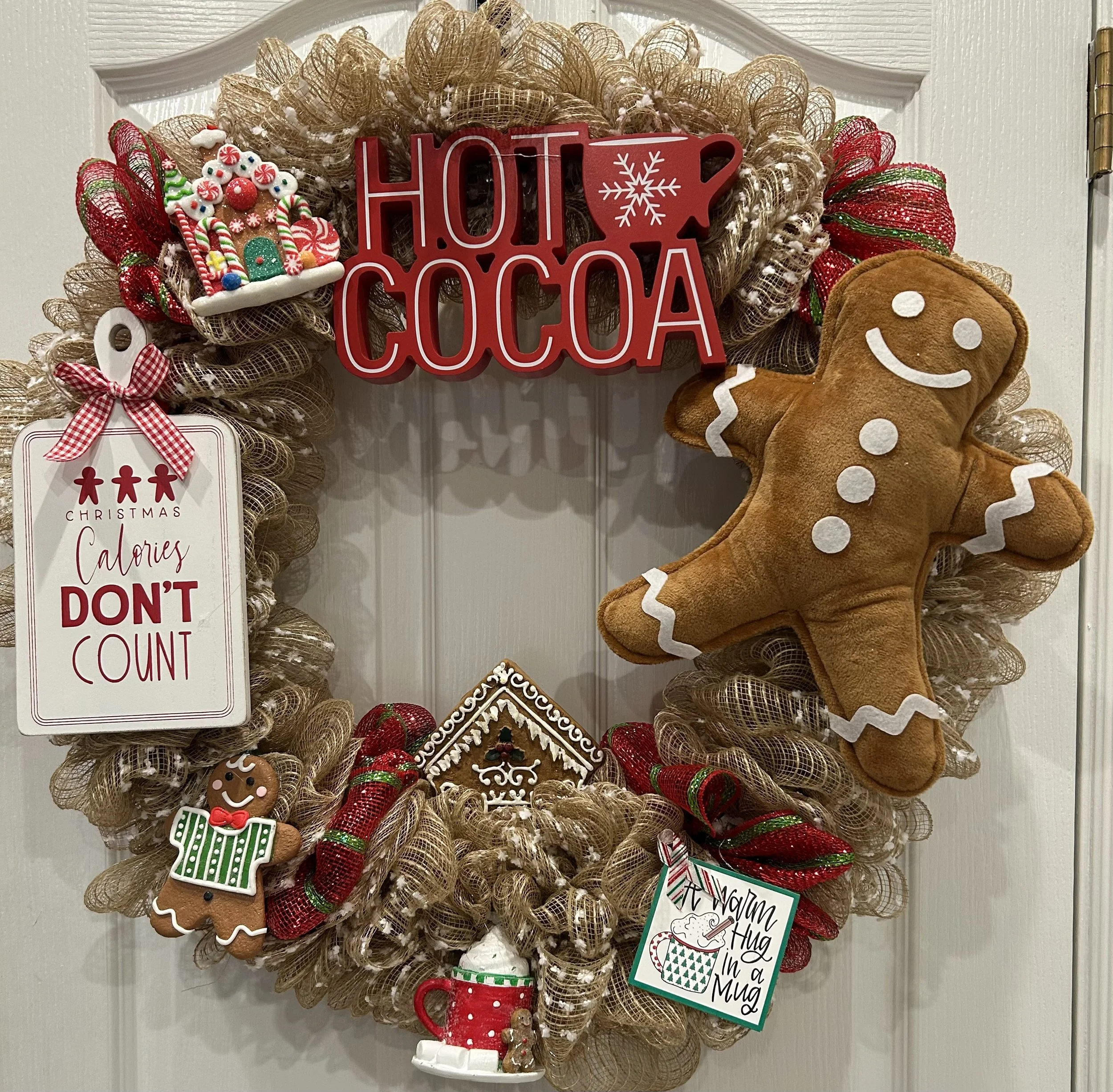 Hot Cocoa /Gingerbread Wreath