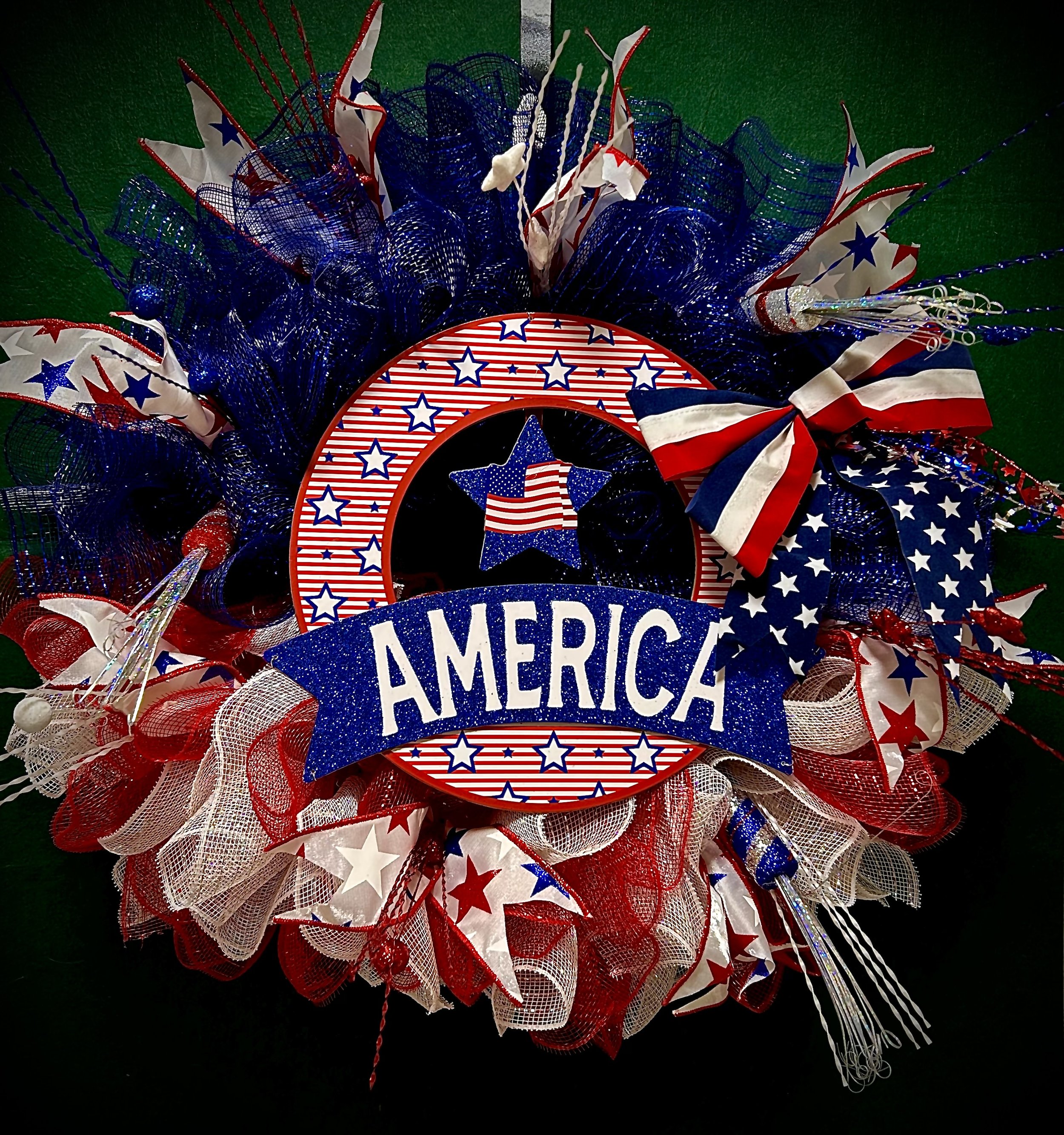 Patriotic Star Wreath