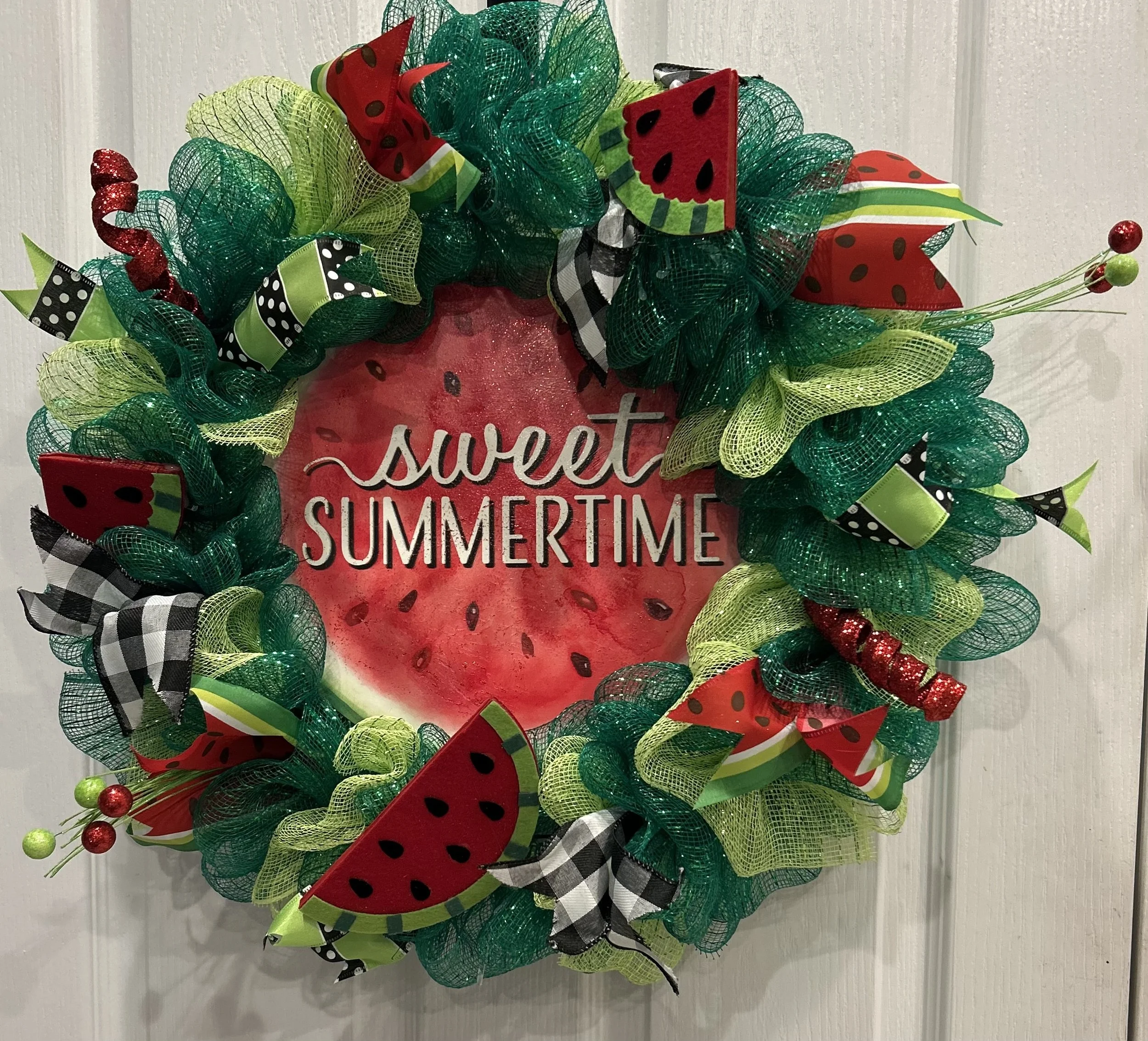 Sweet Summertime Watermelon Wreath