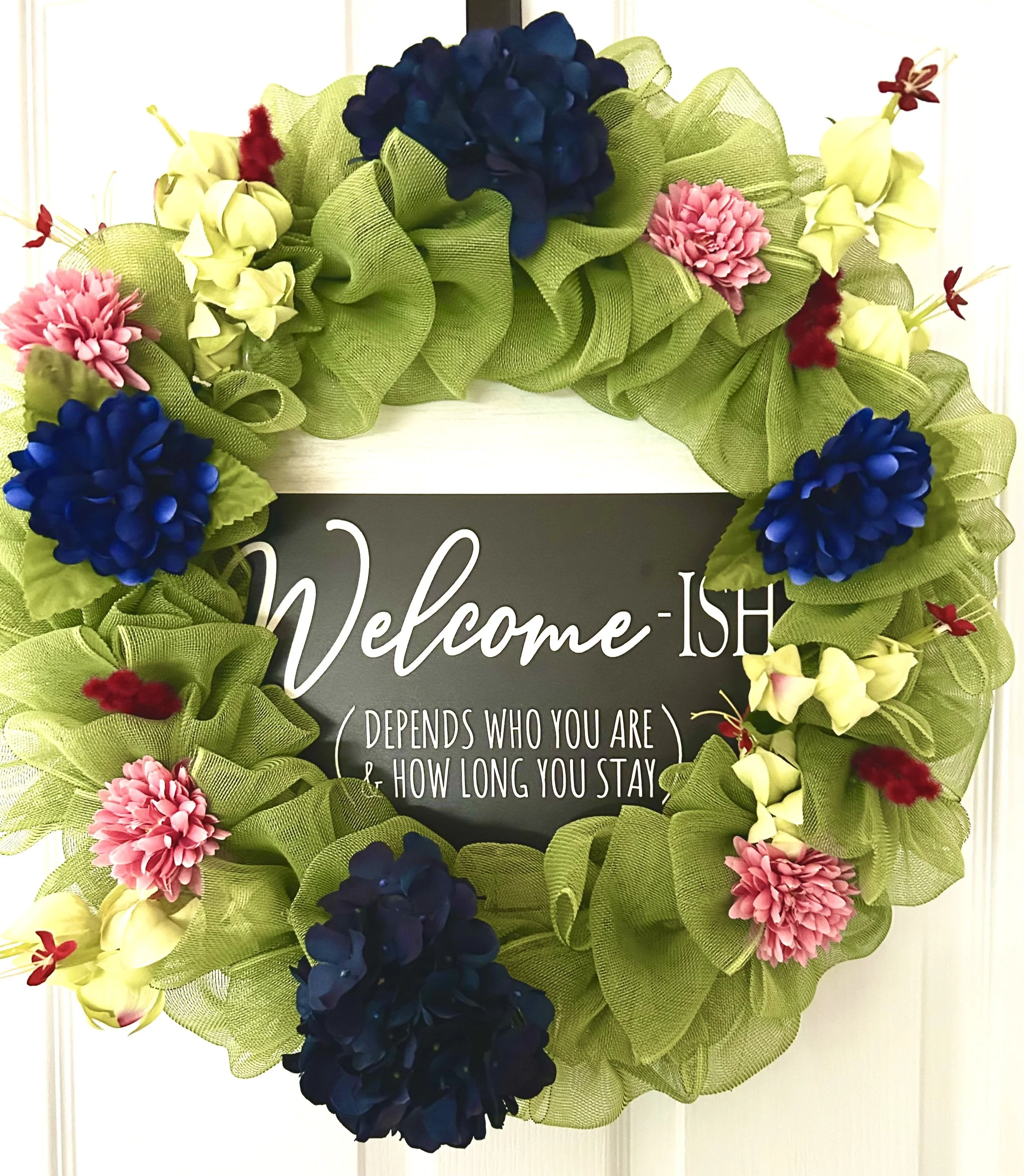 Welcome-ish Summer Wreath