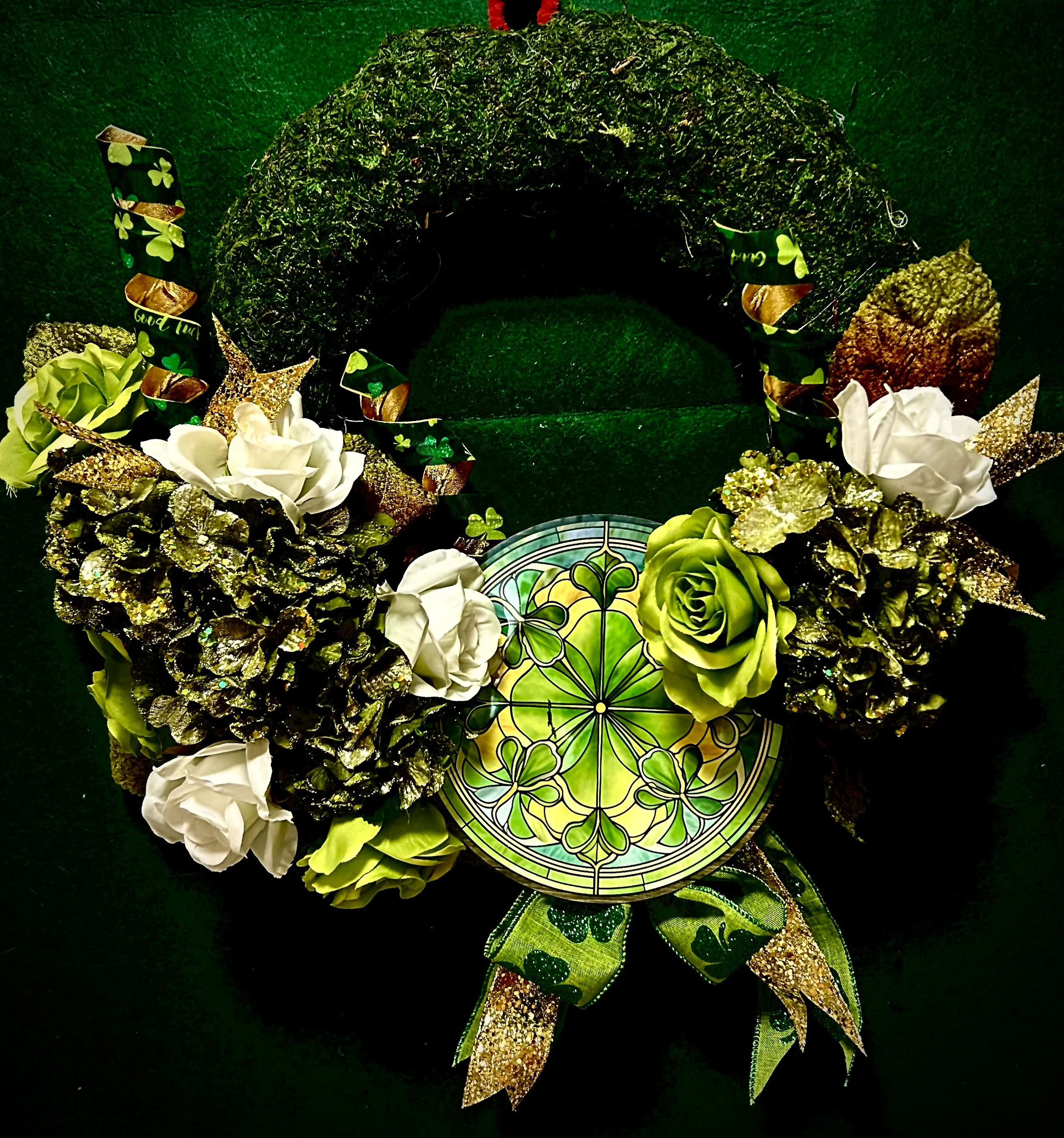 St. Patrick's Day Shamrock Celebration Wreath