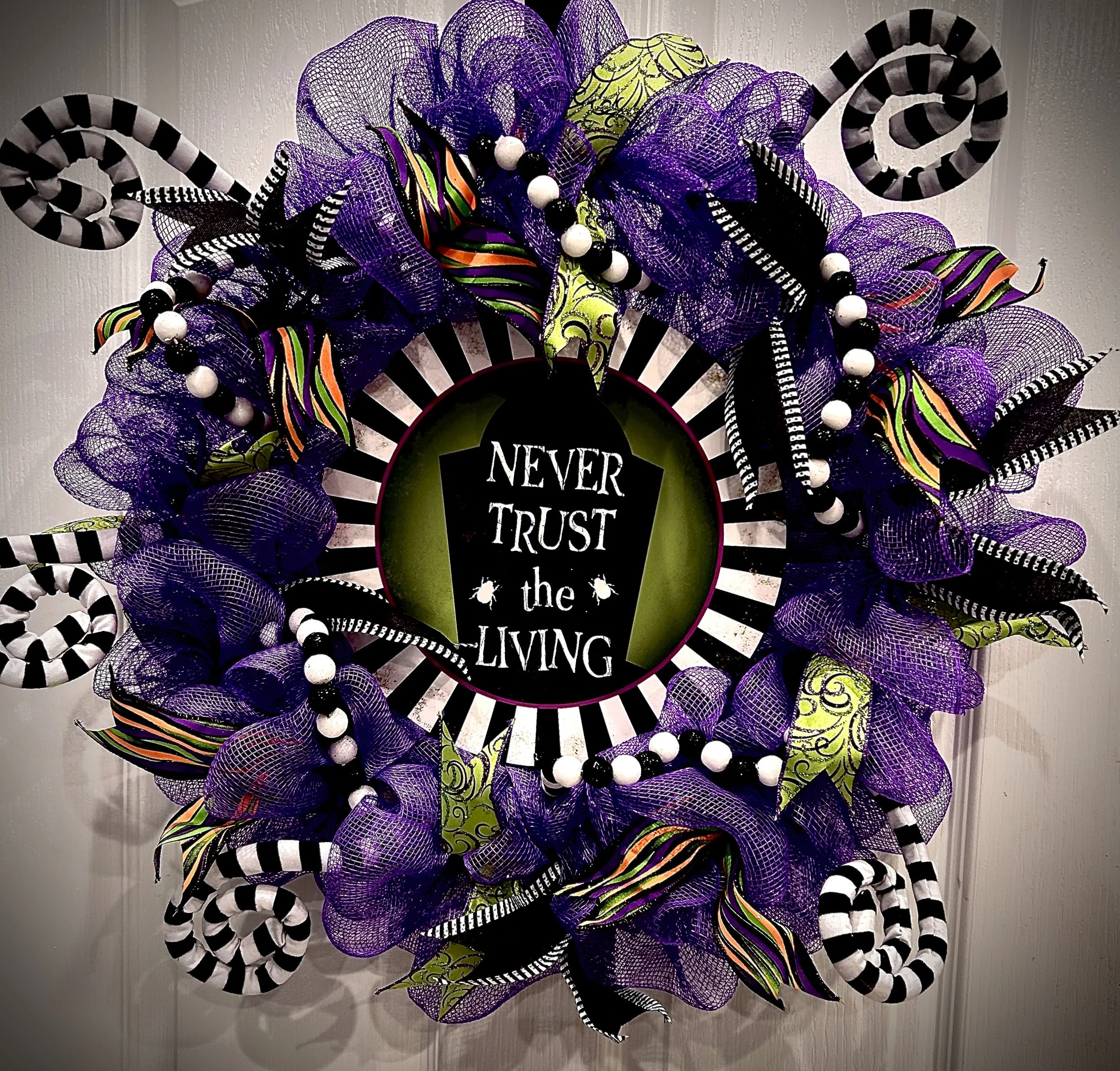 Beetlejuice Halloween Wreath 2