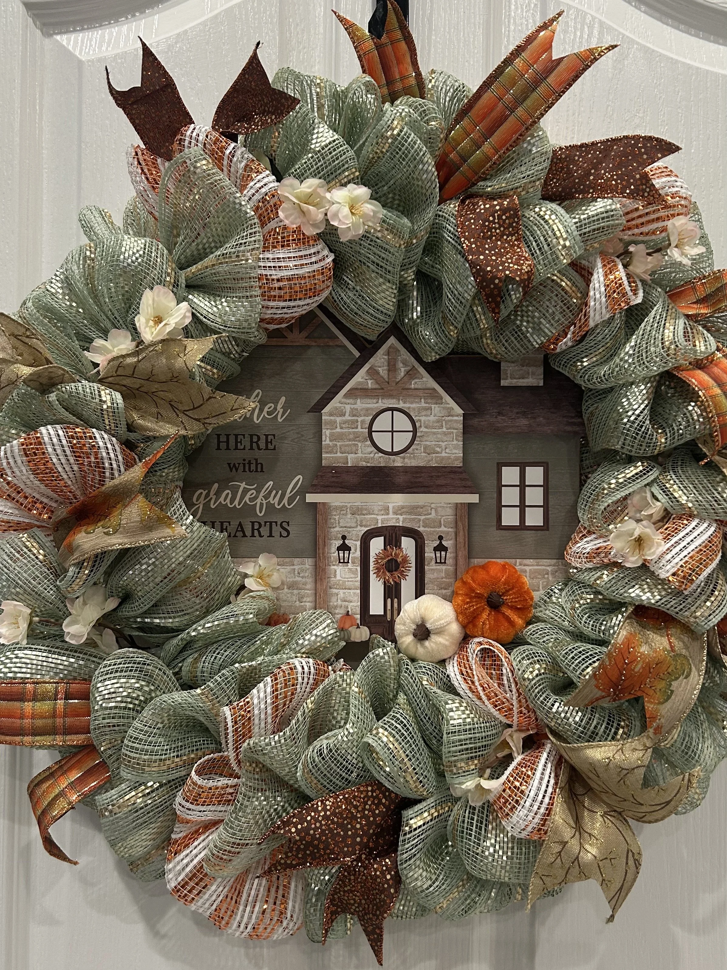 Gather Grateful Hearts Wreath 1
