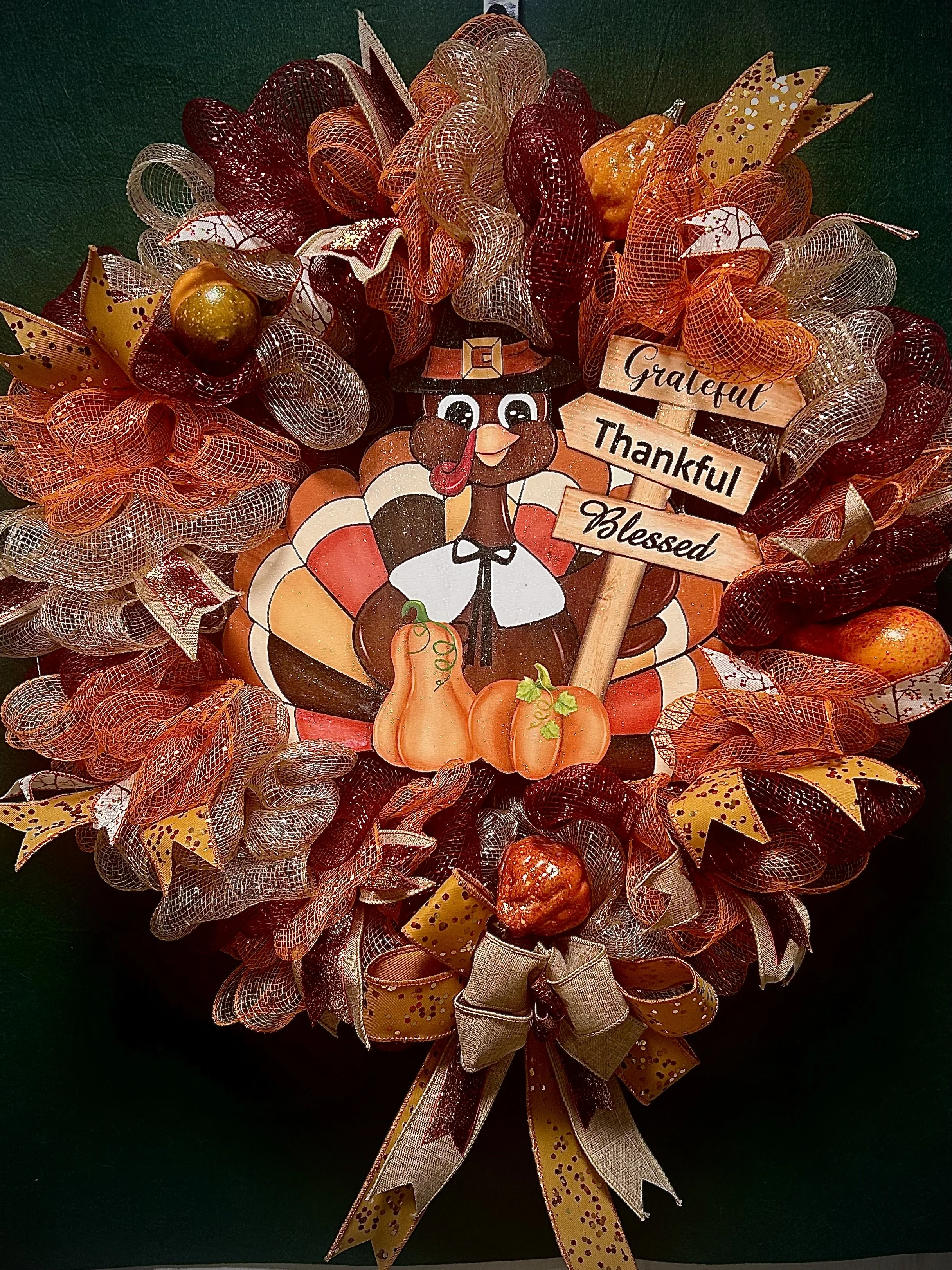 Thanksgiving Turkey Wreath