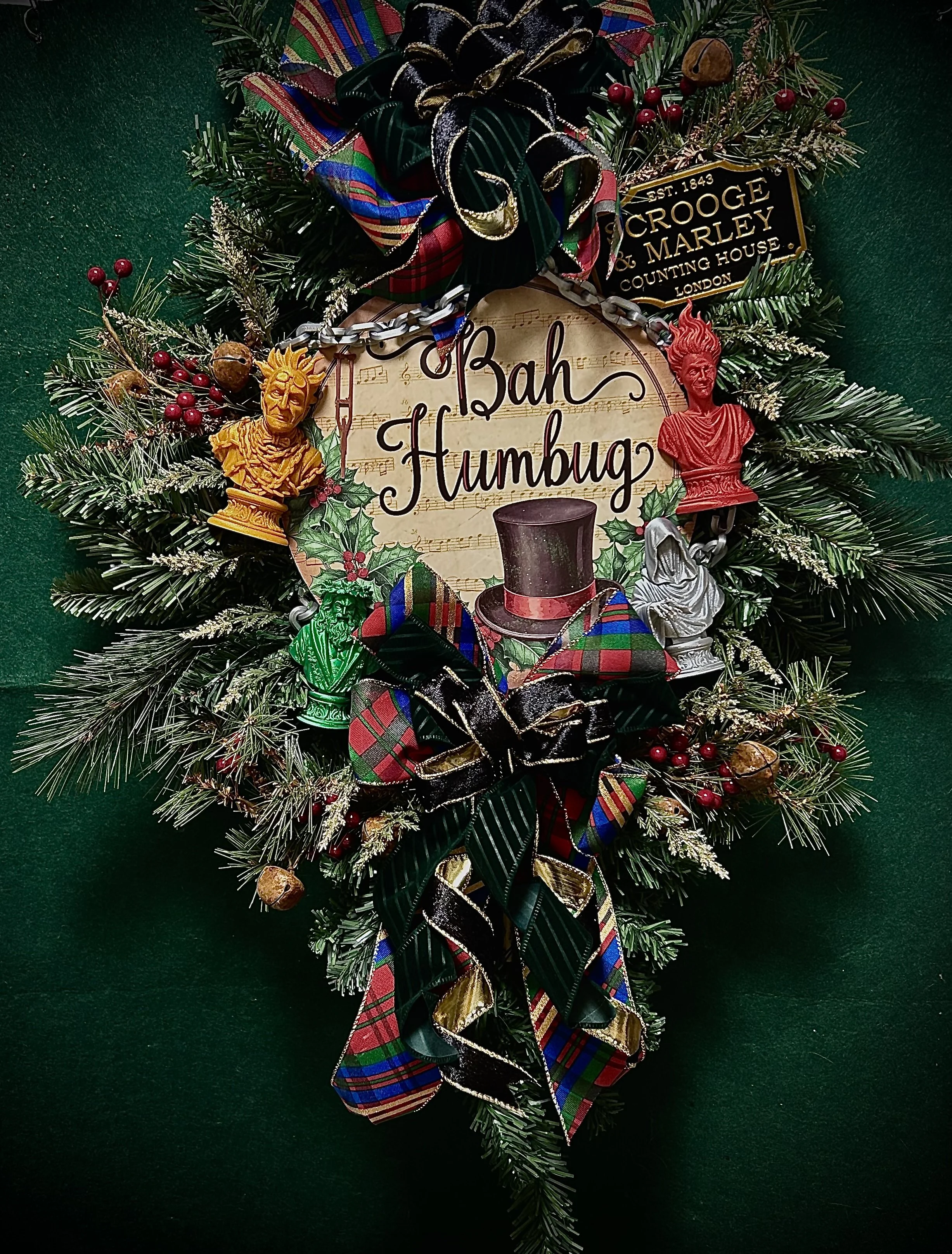 A Christmas Carol Wreath 