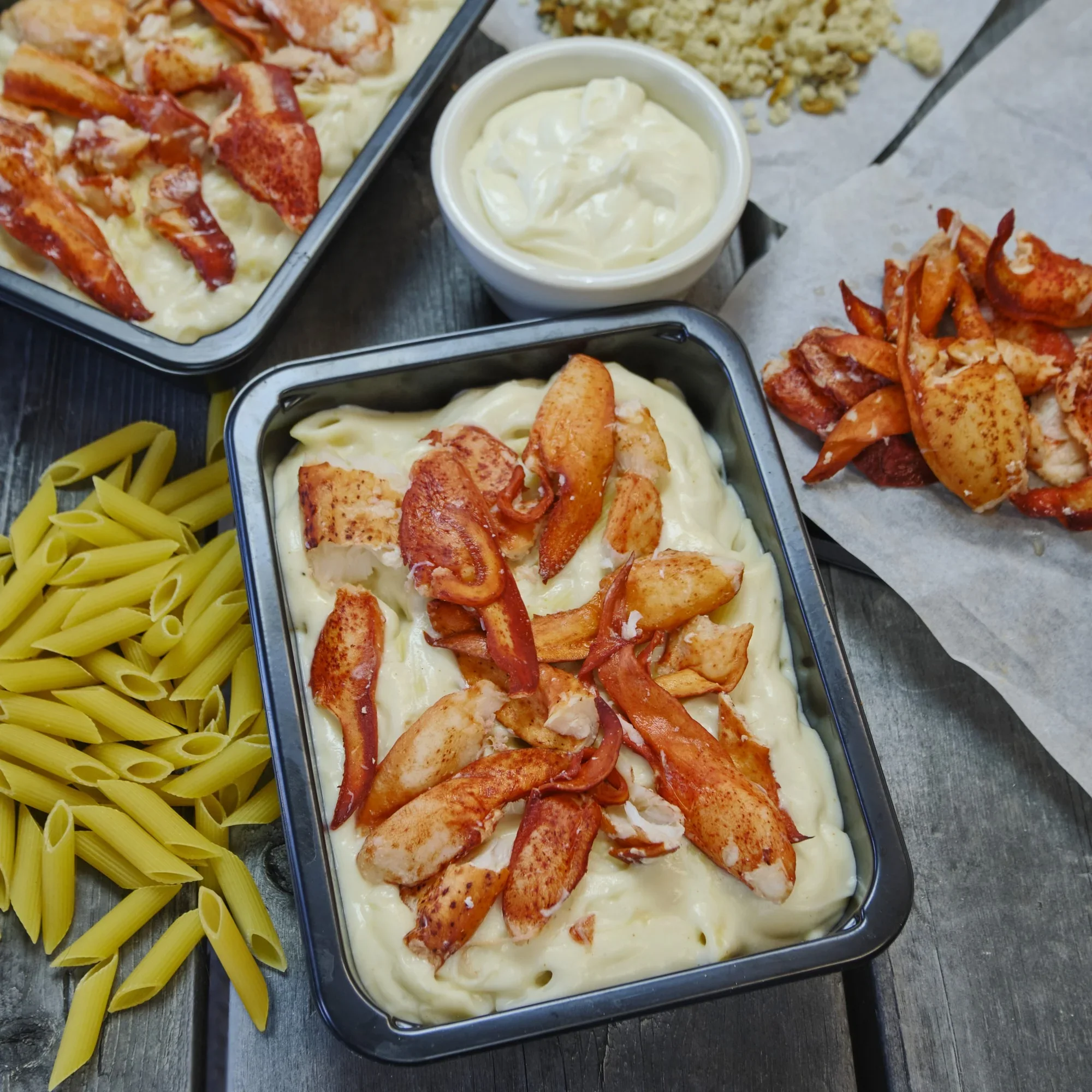 Maine Lobster ClubTM Lobster Mac & Cheese 64 oz, 8 servings.webp