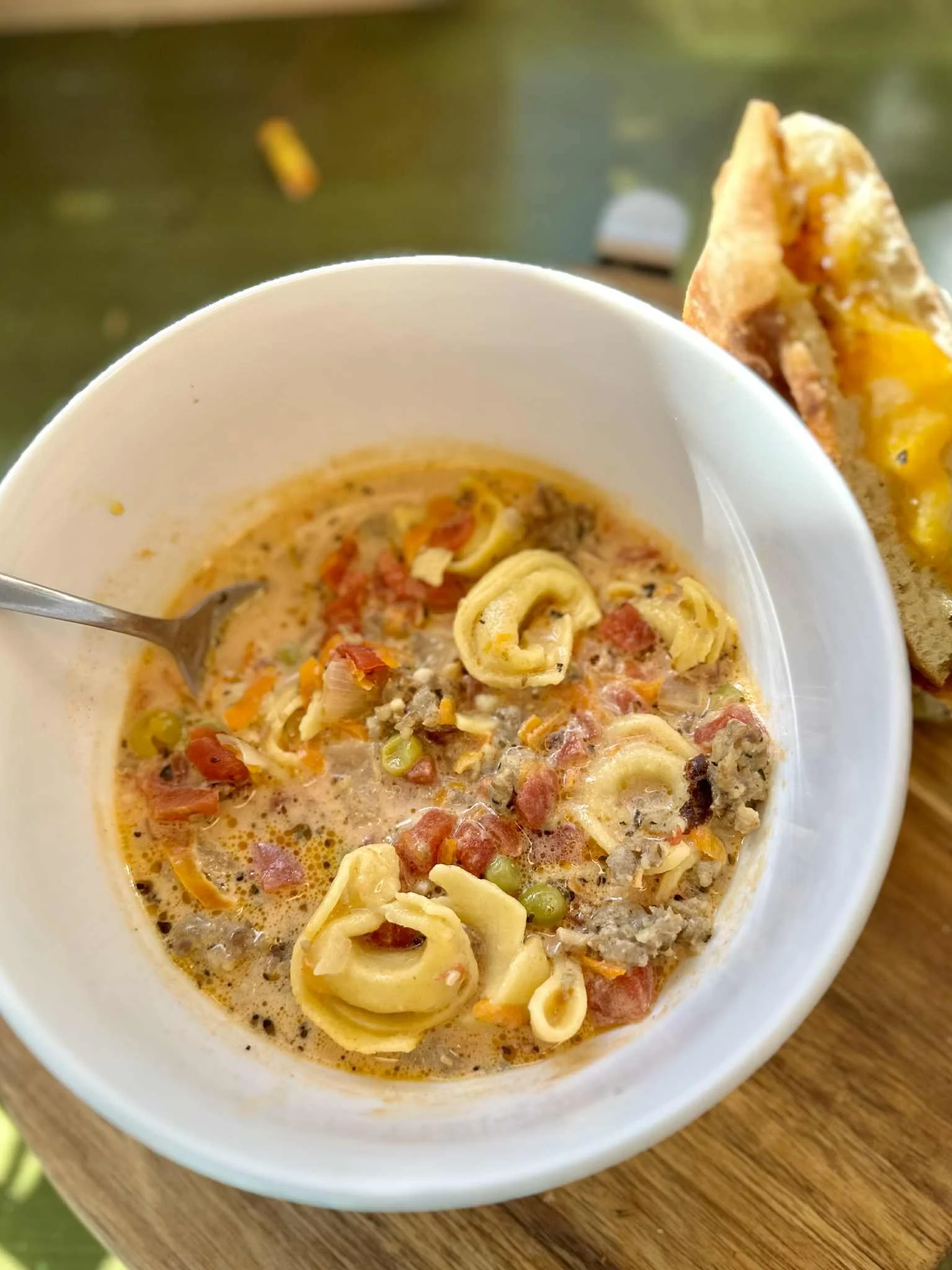 Italian Sausage and Tortellini Soup