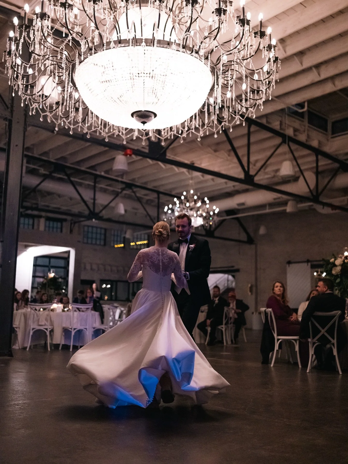 Some moments just feel like magic. ✨

Venue: @theabbottvenue
Catering: @brancatoscatering
Dress: @anthropologieweddings
Dessert: @rosysbakehouse
Band: @twiceonsundayband
Floral: @goodearthfloral 
Hair: @refineryroomkc
Hotel: @hotelindigokansascitydow