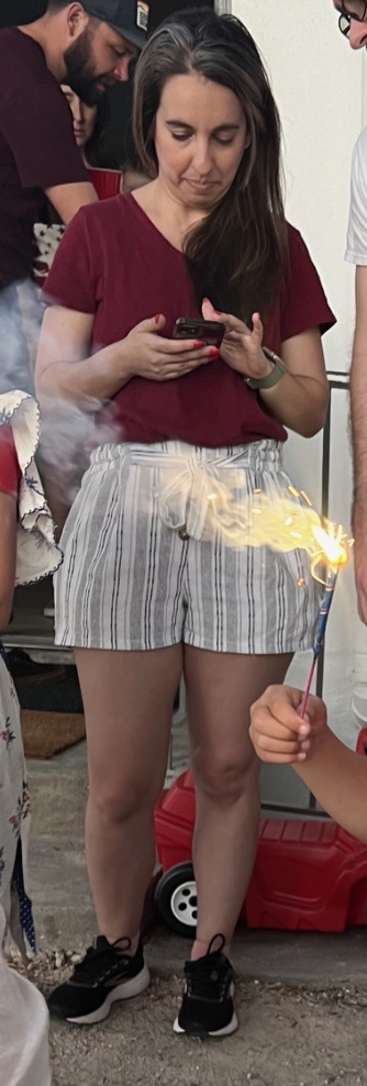 A photo of Tanyn B. taken at my home during a 4th of July party