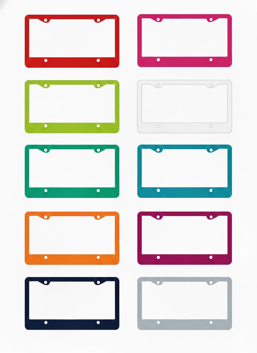 Customized License Plate Frame