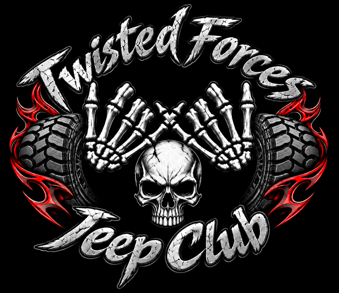 Double-Sided Flag 3x5 Ft Twisted Forces (Men's Club)