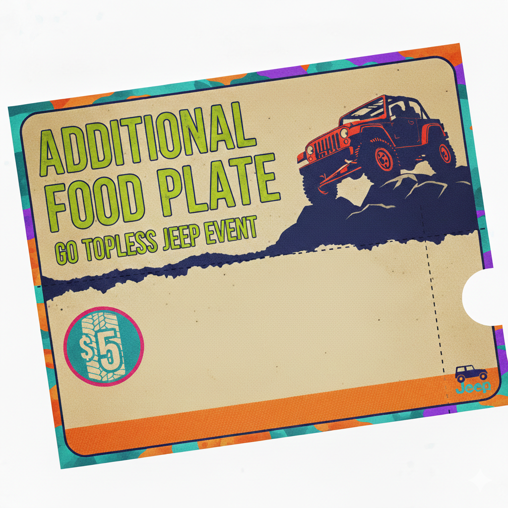 Additional Food Plate Ticket