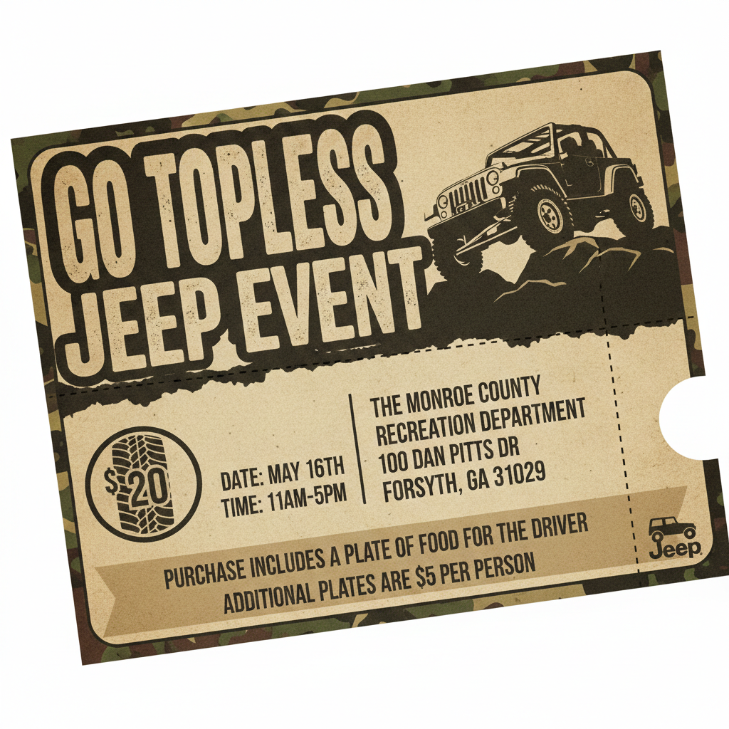 Twisted Go Topless Event Ticket