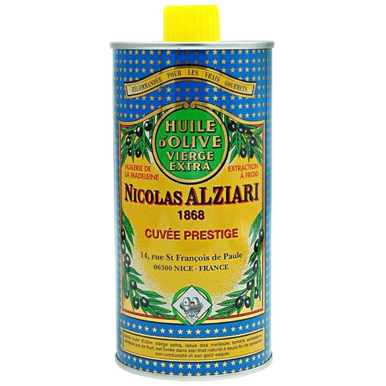 Nicolas Alziari Cuvee Prestige Evoo Tin - 16.9oz Olive Oil