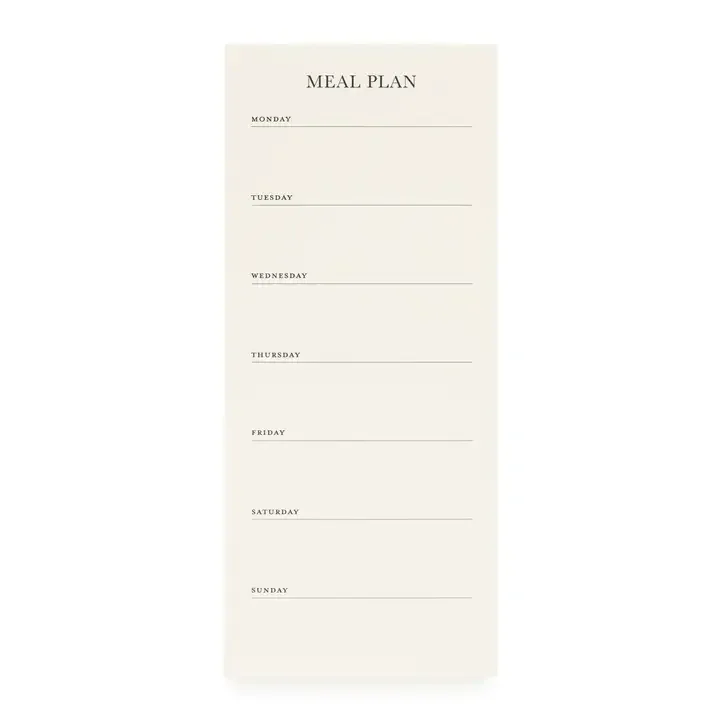 Magnetic Meal Plan Notepad