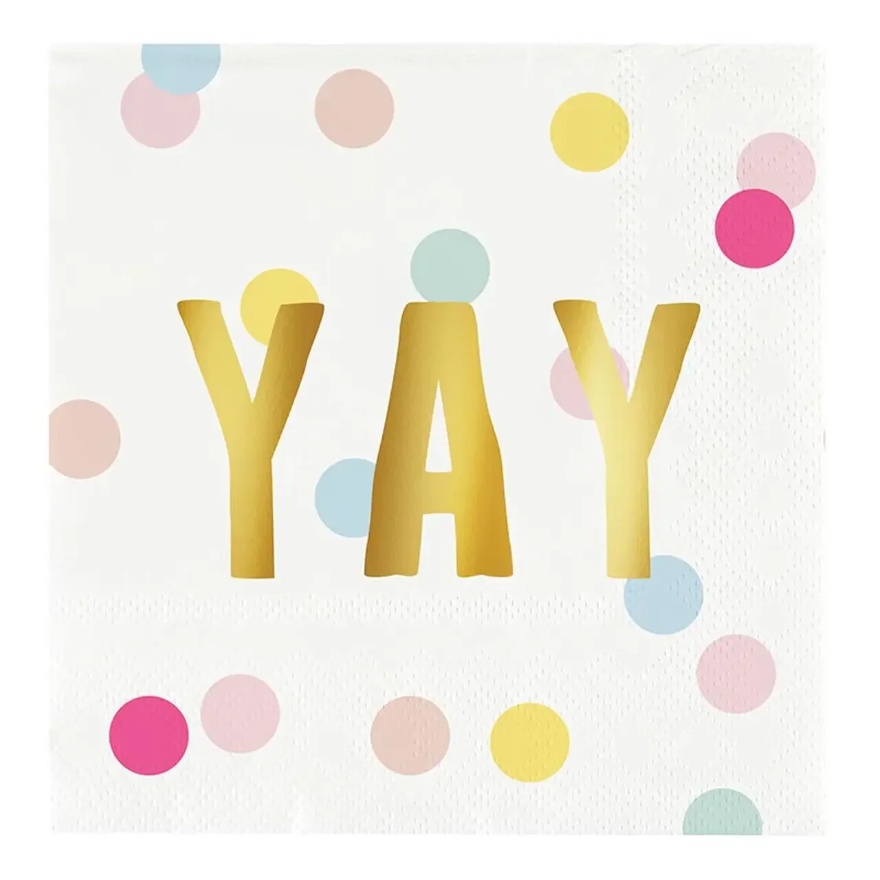 Yay! Foiled Napkins