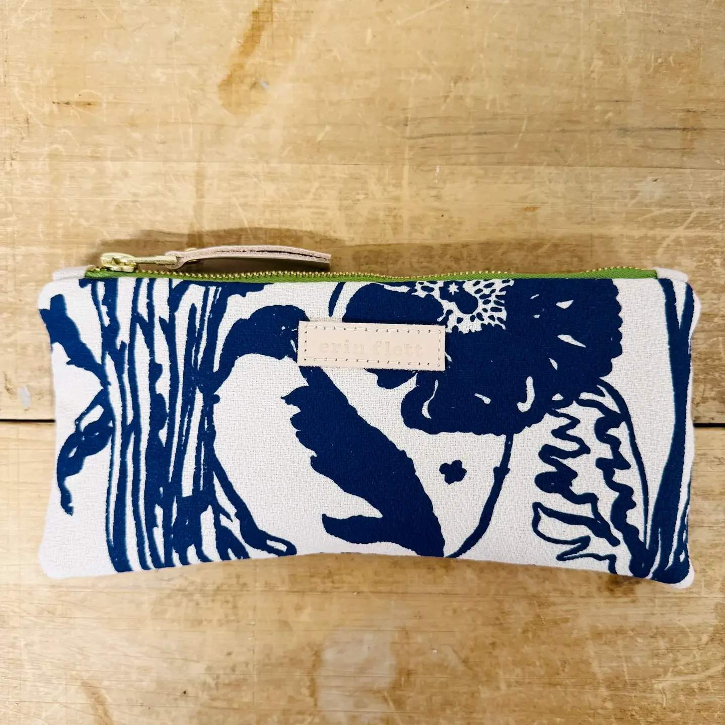 Navy meadow pouch.webp